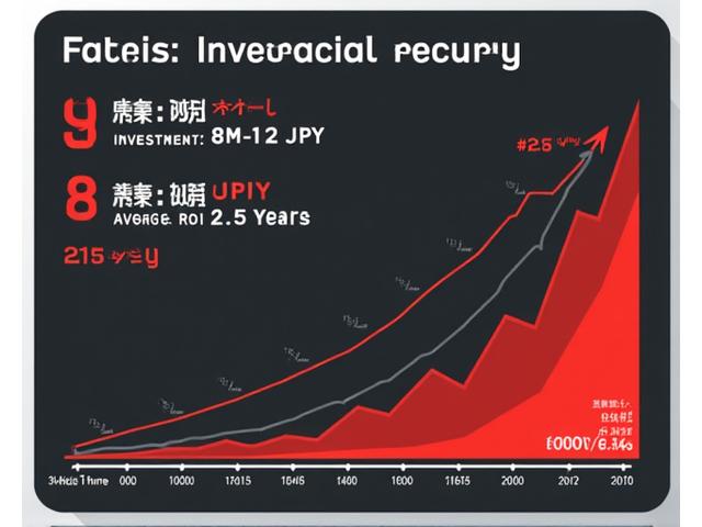 投資回収期間と収益を示した金融チャート。